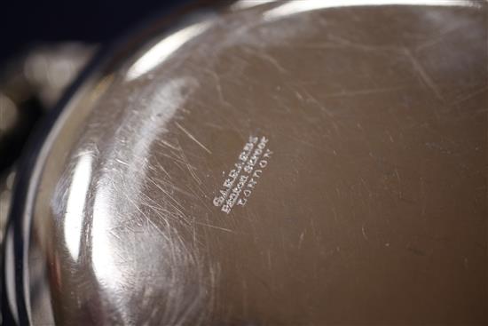 A William IV oval two handled silver vegetable tureen and liner by R & S Garrard & Co, 44 oz.